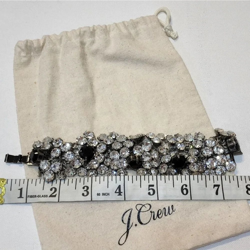 J.‎ Crew jeweled crystal and onyx colored bracelet